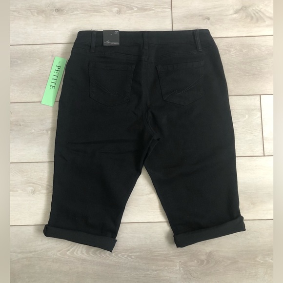 NWT A3 Denim Black Capris Size 14P - Picture 8 of 11